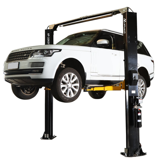 APlusLift-10000LB-2-Post-Overhead-Asymmetric-Single-Release-Car-Lift_-HW-10ASY-Side