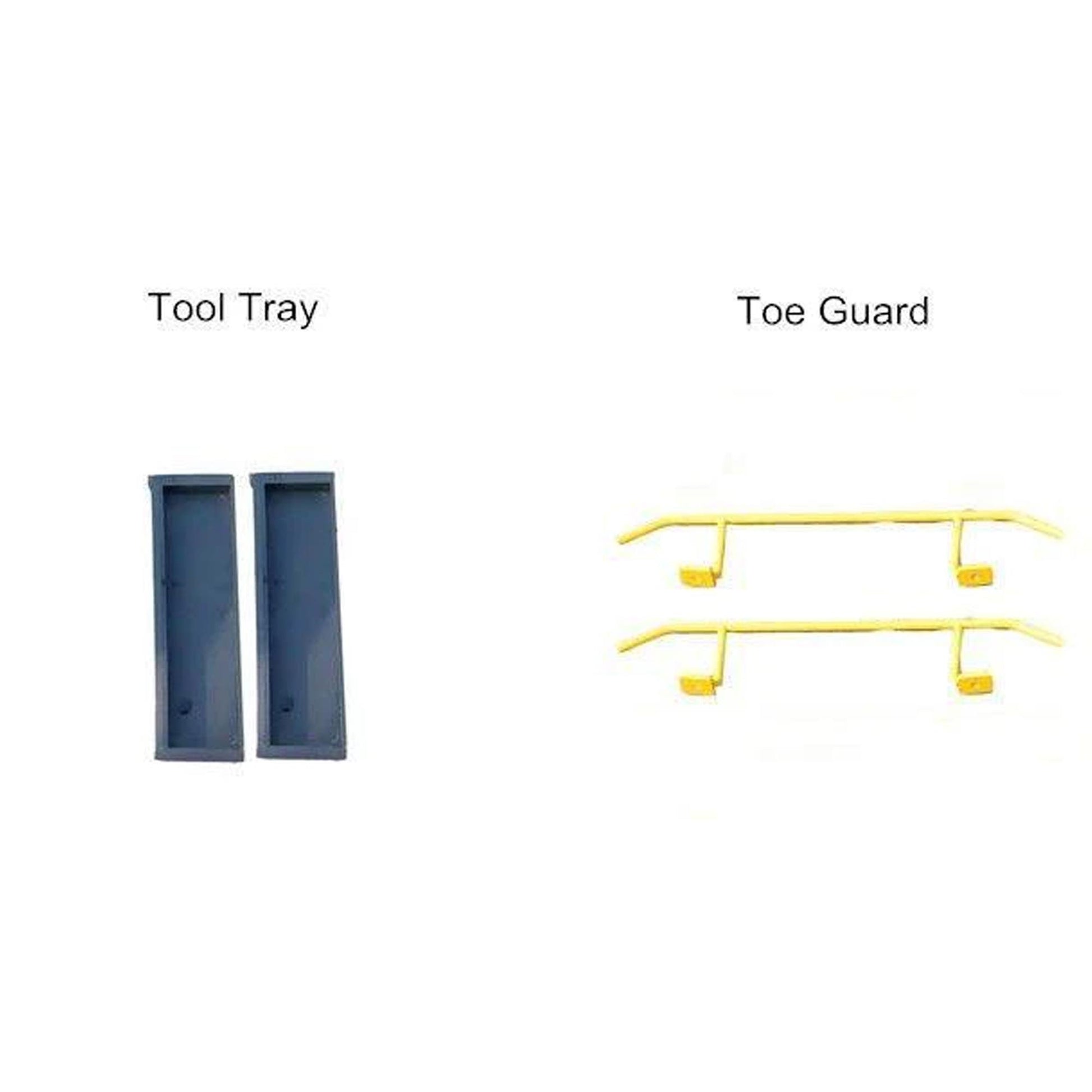 APlusLift HW-10KBP-A 10,000LB2-Post Floor Plate Heavy Duty Car Lift - Toe guards and tool trays