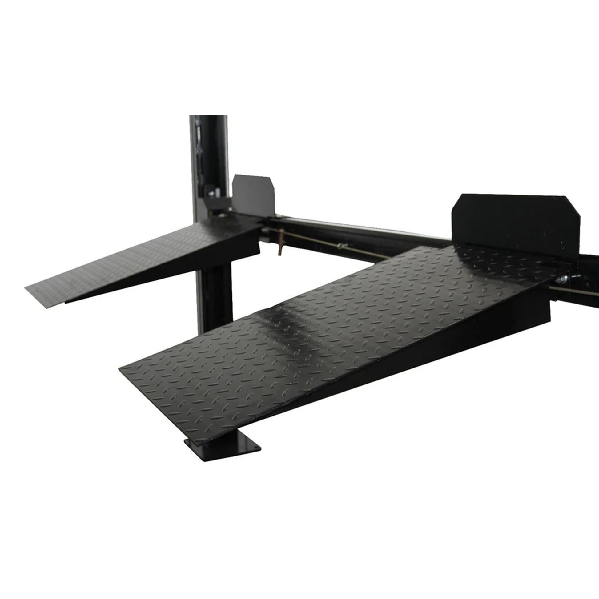 APlusLift HW-8SXLT 8,000LB 4-Post Extra Tall Extra Long Portable Storage Car Lift - Approach Ramps