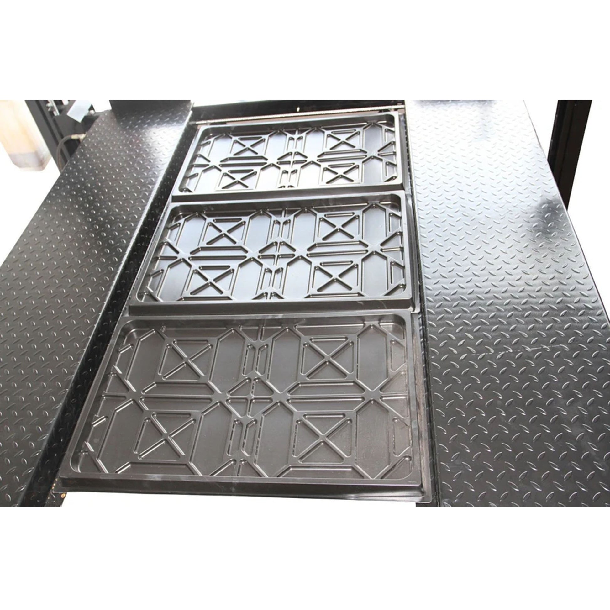 APlusLift HW-8SXLT 8,000LB 4-Post Extra Tall Extra Long Portable Storage Car Lift - Drip Trays