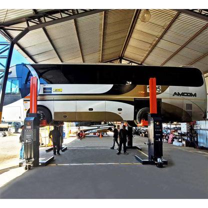 APluslift Falcon MCL-220 mobile column car lift-lift bus side
